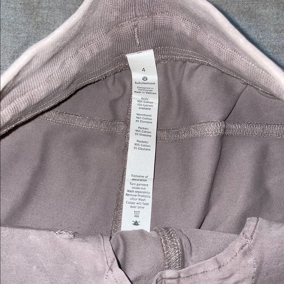 Pristine Lululemon Purple Stonewash Wide Leg Capris - Picture 2 of 4